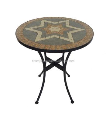 China Outdoor Table Slate Mosaic Table , Marble Mosaic Table for sale