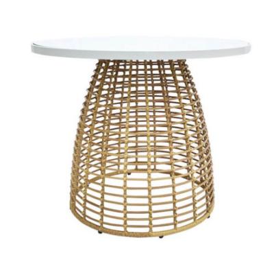 China Leisure Sofa Natural Cane Look Furniture Metal Iron HPL Side Table / Coffee Table / Coffee Table for sale