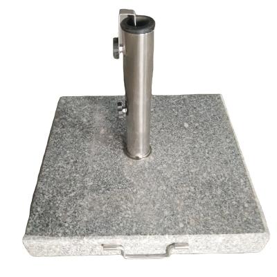 China Modern Outdoor Square Granite Garden Umbrella Base With Handle With Garden Chair for sale