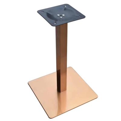 China Modern Square Bistro Stainless Steel Table Base for sale