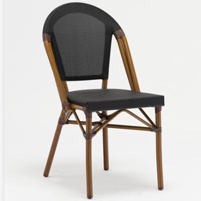 China Modern Aluminum Frame Textiline Cafe Bistro Chair for sale