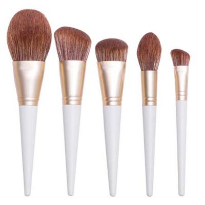 China Angular Blush Handle Factory Price Synthetic Fiber Makeup Brush Set In Stock for sale