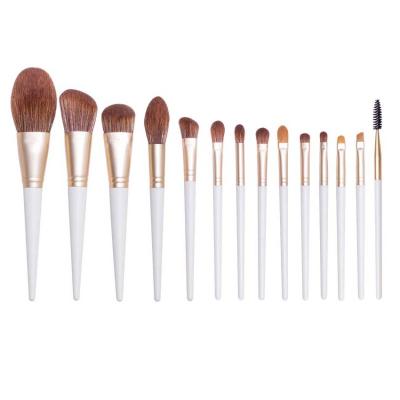 China Angular Blush Private Label Cosmetic Professional Synthetic Hair Makeup Brush Set for sale