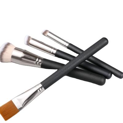 China Angular Blush 4pcs Private Label Foundation Brush High Quality Makeup Brush Set for sale