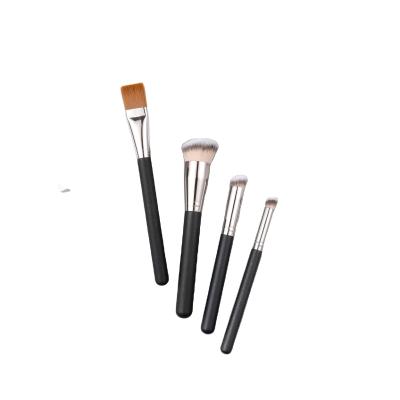 China Angular Blush Kit Wholesale Private Label Black Luxury Base Reliable Quality Cosmetic Makeup Brushes for sale