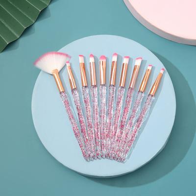 China Beauty Care Makeup Tools Crystal Powder And Colorful Makeup Brush Set for sale