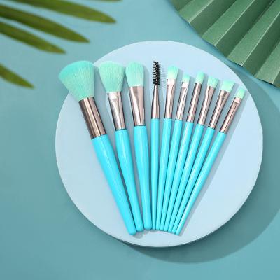 China Angular Blush Makeup Brushes Kit High Quality from Factory Wholesaleother 10 PCs Logo Makeup Brush Set Custom Made for sale