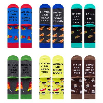 China Hot Selling Popular QUICK DRY If You Can Read This Bring Me Some - Funny Novelty Crew Socks For Man Mens Novelty Socks for sale