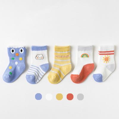 China New Mesh Breathable Cute Cartoon Kids Socks Boys Girls Baby Breathable Summer Infant Soft Spring Socks for sale