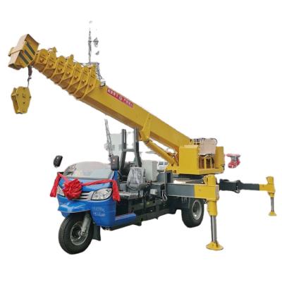 China TRUCK CRANE Hot sale portable crane for sale high quality cheap price tricycle crane for sale