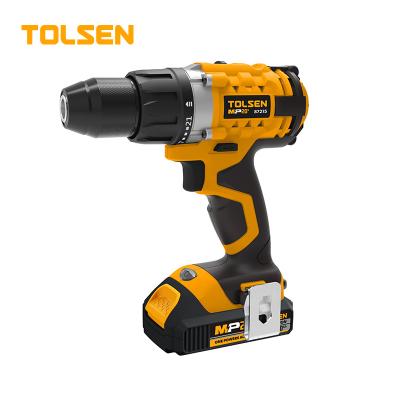 China TOLSEN 87215 20v 1700rpm 50 nm Li-ion Function Set Cordless Impact Drill 2.0-13mm for sale