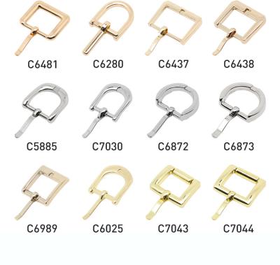 China Light Gold Color Metal Bag Zinc Alloy Belt Buckle Handbag Belt Backpack Place Pin Buckle Adjustable Shoulder Strap Buckle for sale