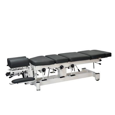 China JQ-EL08FS Handle Chiropractic Control Fixed Height Manual Stationary Drop Table Osteopathic Bariatric Table L173*W55cm for sale