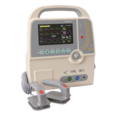 China AMBLUENCE JQ-8000C 7inch Medical Biphasic Defibrillator Monitor with ECG, Pulse, Resp for sale