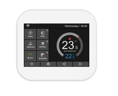 China 3.5 Inch Wi-Fi Gas Boiler Programmable Thermostat for sale