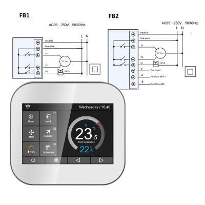 China WiFi 2 Pipe Smart Thermostat MC6-FB1 for sale