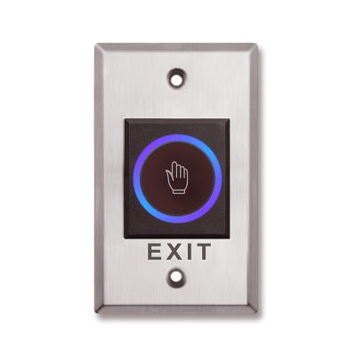 China Original factory stainless steel no touch infrared exit button sensor push button for access contorl systems for sale