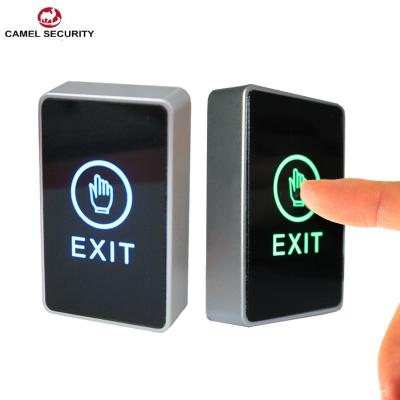 China Classic RFID Camel Blue Green LED Lighting Resistive Push Button 86*50*20mm (86*86*20mm Optional) Access Control Door Button Switch Contact Output for sale