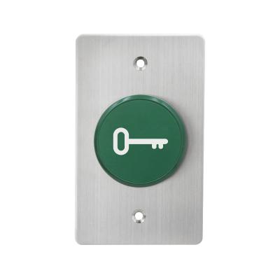 China Super Mushroom 304 Stainless Steel 22MM 1.7mm Thick Hole 50mm Diameter Big Push To Exit Door Release Push Button For Electronic RFID Access Control Door for sale