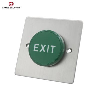 China 1.7mm Thick Stainless Steel 304 Factory Price CE ROHS Certified 22MM Green Big Disable Mushroom Push To Exit Button For Disables Access Control Door Release for sale