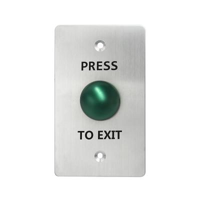 China Stainless Steel Stainless Steel Push To Exit Waterproof Outdoor Button Green Mushroom Exit Button Time Demand To Exit Push Button for sale