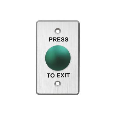 China Emergency stop ip65 22mm aluminum waterproof red green mushroom dome metal switch plate momentary push to exit button for sale