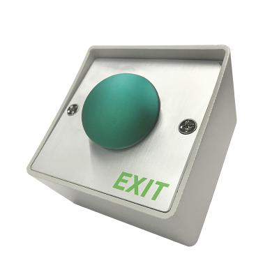 China Mushroom Zinc Alloy Big Metal Square Button Switch Plate And Metal Red Green Red Application To Exit Switch Access Control Door Exit Push Button With Back Box for sale