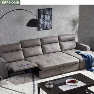 Cina (Other)BFP Adjustable Home High End Modern Luxury Sectional Electric Sofas Bed Leather Functional Living Room Sofas Set Furniture in vendita