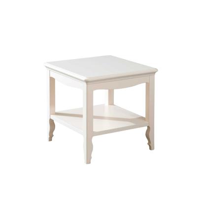 Cina Home Adjustable Rubber Wood Lacquer White BFP Table (Other) Corner Coffee Table For Living Room Furniture in vendita