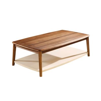 China BFP MAISON living room adjustable wooden coffee table Walnut long solid wood tea table (the other) Nordic style for sale