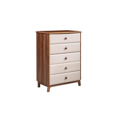 Cina Nordic Adjustable Side Cabinet Brown Walnut Wood Style HOME BFP Home Locker (Other) in vendita