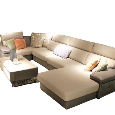 China BFP 3 Seats Gray Fabric Sectional Modern Modern Sofa Furniture European Style With Chaise Luxury Sofa For Living Room for sale