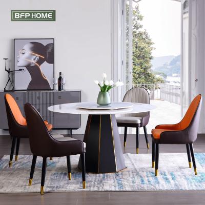 China (Other)BFP Style Adjustable Home Modern Dining Table Sets Dining Table Sets Furniture Luxury Home Dining Table for sale