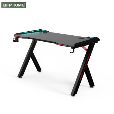 China BFP Adjustable Professional Design Computer Game Table PC (Other) Adjustable Desk with LED Light for sale