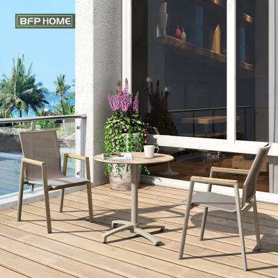 China Home Modern Style Small BFP Round Bar Table With Armchair Outdoor Garden Furniture Sets for sale