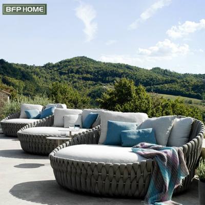 China Modern Modern Rattan Sofa Garden Set Curl Rattan Sofa Leisure Lounge Beach Outdoor Sofa Bed from BFP Patio Furniture for sale