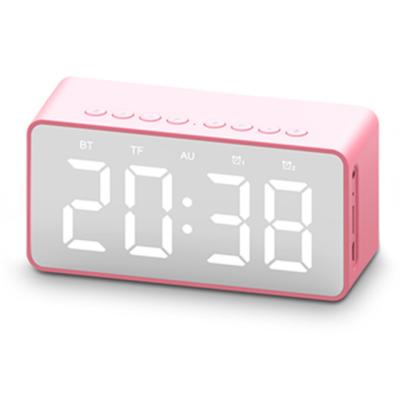 China hot selling blue tooth alarm clock wireless speaker blue speaker with am fm radio bt507 for sale