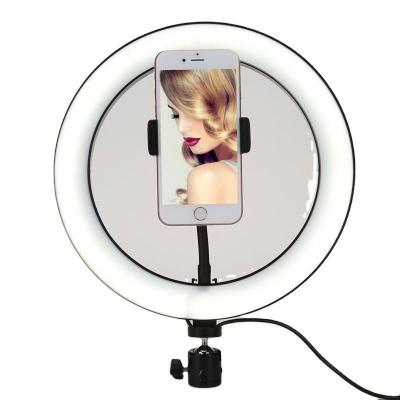 China Adjustable Brightness Dimmable Selfie Led Ring Light with Tripod and Stand for Live Stream /Makeup/YouTube Video for sale