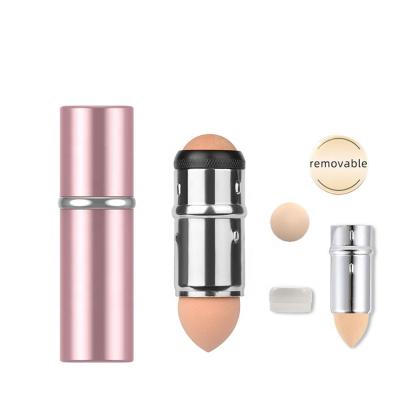 China 2022 hotsale Blood Vessel Removal 2 in 1 Makeup Sponge Volcanic Stone Beads Set Stone Volcano Roller Volcanic Oil Absorbing Roller for sale