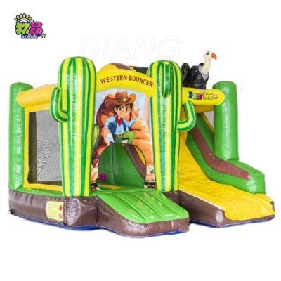 China PVC Customized Air Balloon Mushroom Combo Slide Hot Theme for sale