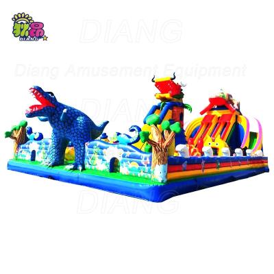 China FREE Shipping PVC Amusement Park Items Inflatable Amusement Park Slide for sale