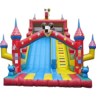 China Commercial PVC Inflatable Trampoline Bouncy Castle Inflatable Slide Bouncer Slide for sale