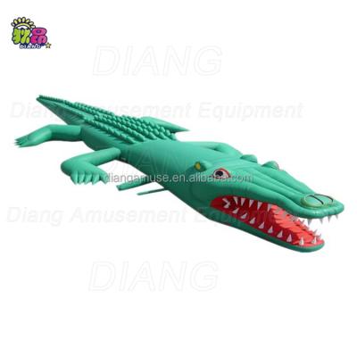 China Length PVC 20 m Outdoor Game Crocodile Amusement Park Obstacle Inflatable Tunnel Kids Tunnel for sale