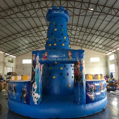 China PVC Good Quality Inflatable Climber Bouncy Game Inflatable Rock Climbing Wall for sale