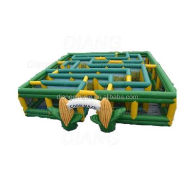 China Hot Selling PVC Laser For Sale Commercial Inflatable Corn Maze Tunnel Inflatable Maze for sale