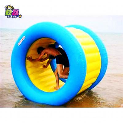 China Sports Toy Top Quality Plastic Big Inflatable Water Roller, Inflatable Foam Roller Water Bottle Factory Direct Sales for sale