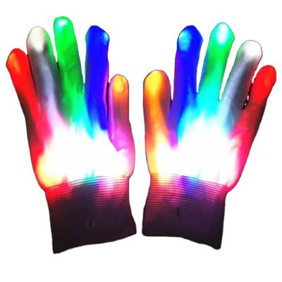 China Hot Selling Kids Toy Led Glove Multicolor Glowing Flashing Led Glove Light Up LED Party Gloves For Halloween Kids Toys Christmas for sale