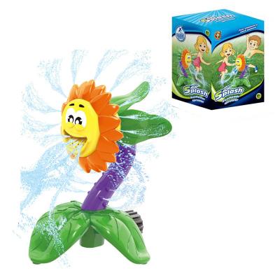 China Children Sprinkle Squirt Outdoor Water Spray Sunflower Toy Bathing Children Can Rotate Bathroom Water Bath Baby Toys Bath Toy Organizer for sale