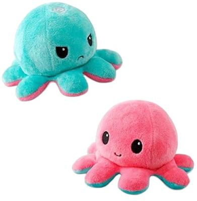 China Pretty Gift 2022 Factory Supply Embroidered New Product Hot Selling Double Stuffed Octopus Soft Customized Toy for sale