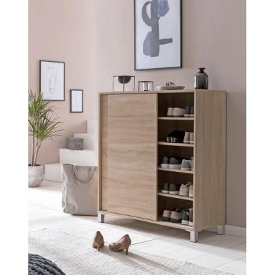 China DECOHOME Furniture Expandable Hot Selling Modern Space Shoe Locker Wooden Multi Rack Shoe Rack Storage for sale